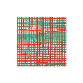 Papersoft Napkins Plaid Green & Red Dinner Napkins